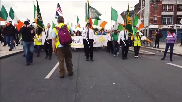 Síol na hÉireann Lead Anti - Lockdown Protest In Dublin 2020!