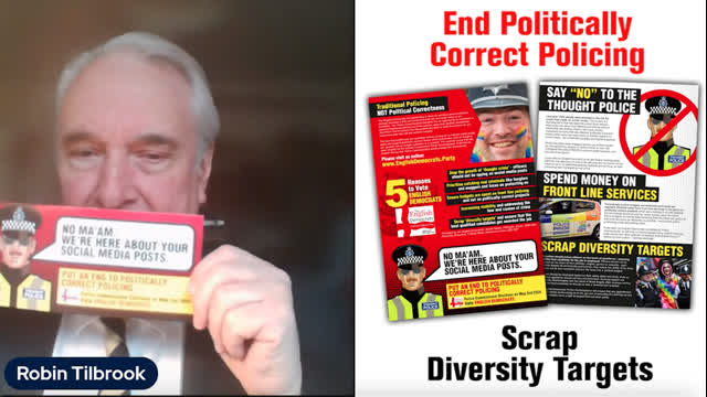 END Politically Correct Policing & SCRAP Diversity Targets - Our Police Commissioner Election Leaflet